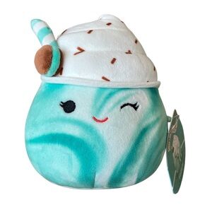 Squishmallow Feliciti the Mint Shake 5” NWT